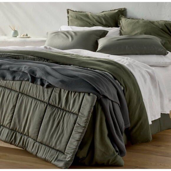 King 100% Linen Sheet Set Natural-  Casaluna NEW - Picture 6 of 6